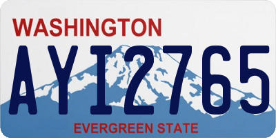 WA license plate AYI2765