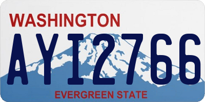 WA license plate AYI2766