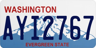 WA license plate AYI2767