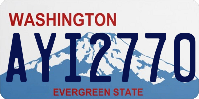 WA license plate AYI2770