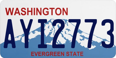 WA license plate AYI2773