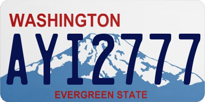 WA license plate AYI2777