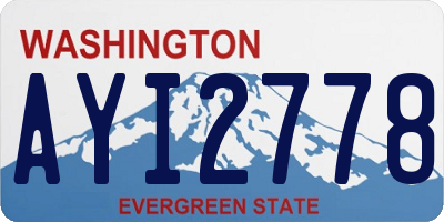 WA license plate AYI2778