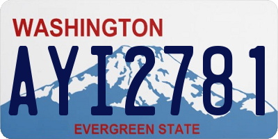 WA license plate AYI2781