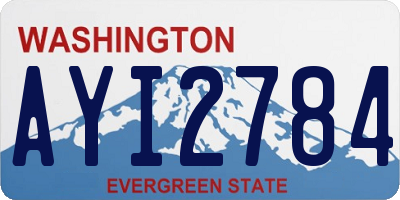 WA license plate AYI2784