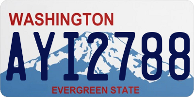 WA license plate AYI2788