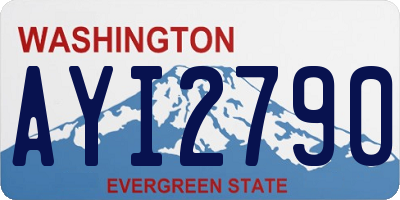 WA license plate AYI2790