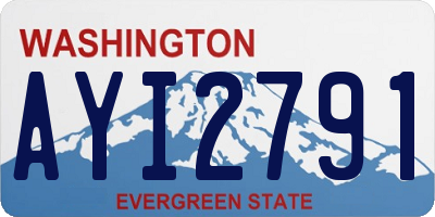 WA license plate AYI2791