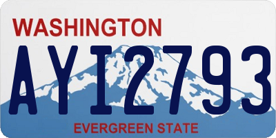 WA license plate AYI2793