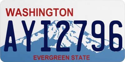 WA license plate AYI2796