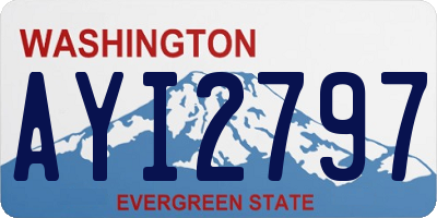 WA license plate AYI2797