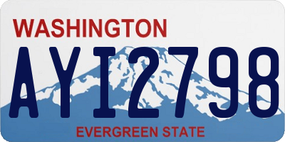 WA license plate AYI2798