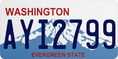 WA license plate AYI2799
