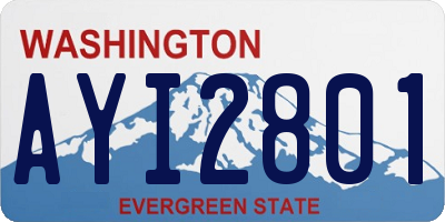 WA license plate AYI2801
