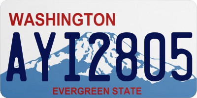 WA license plate AYI2805