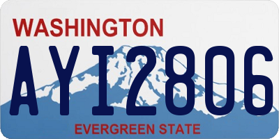 WA license plate AYI2806