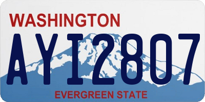 WA license plate AYI2807