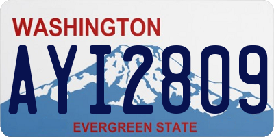 WA license plate AYI2809