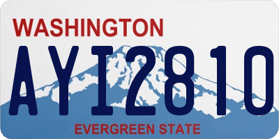 WA license plate AYI2810
