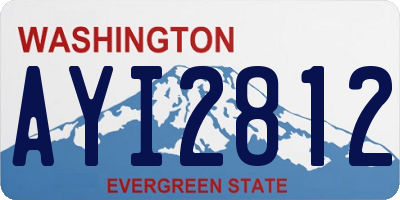 WA license plate AYI2812