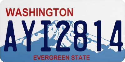 WA license plate AYI2814