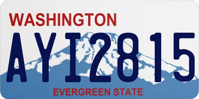WA license plate AYI2815
