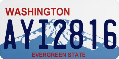 WA license plate AYI2816