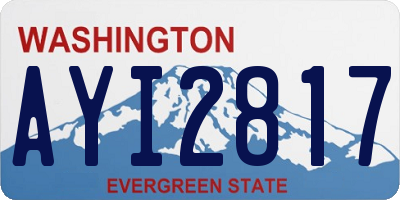 WA license plate AYI2817