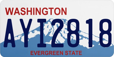 WA license plate AYI2818
