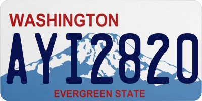 WA license plate AYI2820
