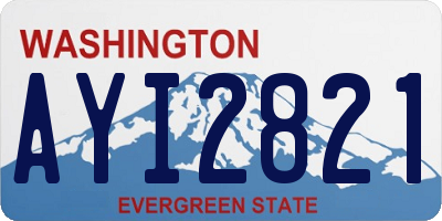 WA license plate AYI2821