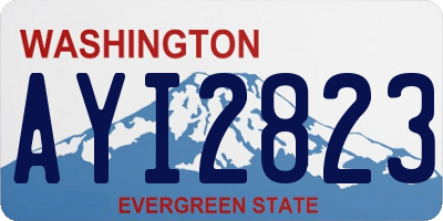 WA license plate AYI2823