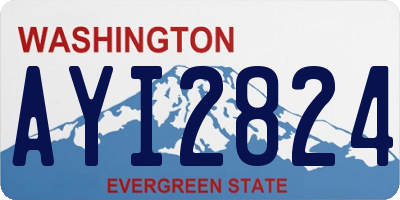 WA license plate AYI2824