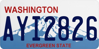 WA license plate AYI2826
