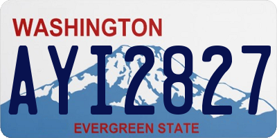 WA license plate AYI2827