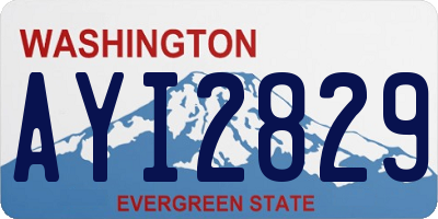 WA license plate AYI2829