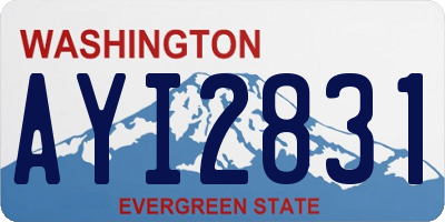 WA license plate AYI2831