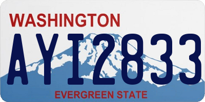 WA license plate AYI2833