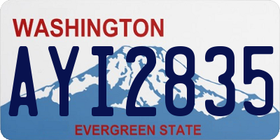 WA license plate AYI2835
