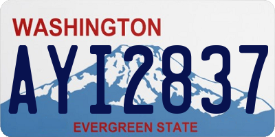 WA license plate AYI2837