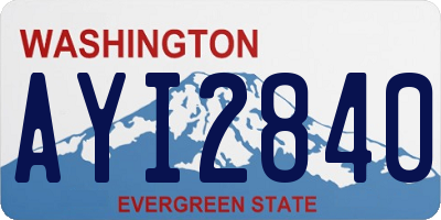 WA license plate AYI2840