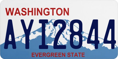 WA license plate AYI2844