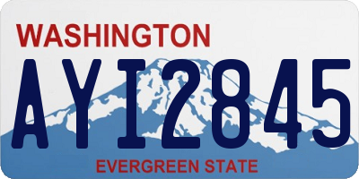WA license plate AYI2845
