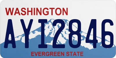 WA license plate AYI2846