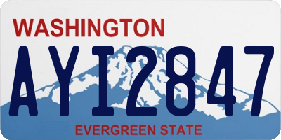 WA license plate AYI2847