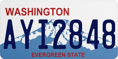 WA license plate AYI2848