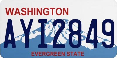 WA license plate AYI2849