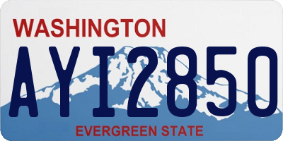 WA license plate AYI2850