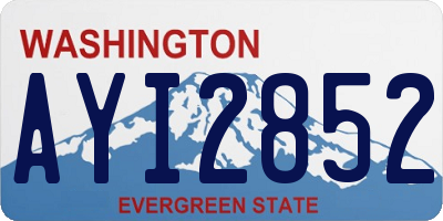 WA license plate AYI2852
