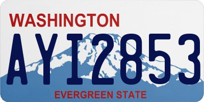 WA license plate AYI2853